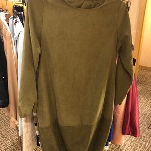 Green potato sack dress